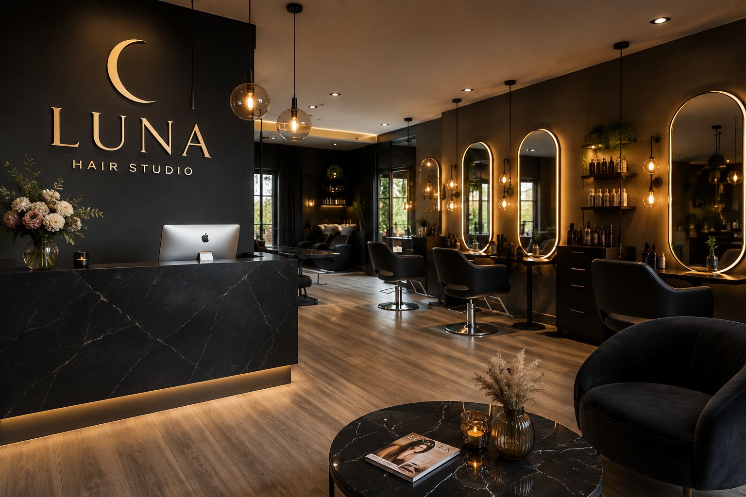 Conceptdemo voor Luna Hair Studio
